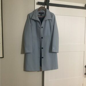 Tommy Hilfiger Women's Light Blue Trench Coat